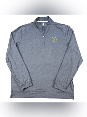 Johnnie-O Men's L Blue Quarter Zip Golf Hoodie 122nd US Open The Country Club